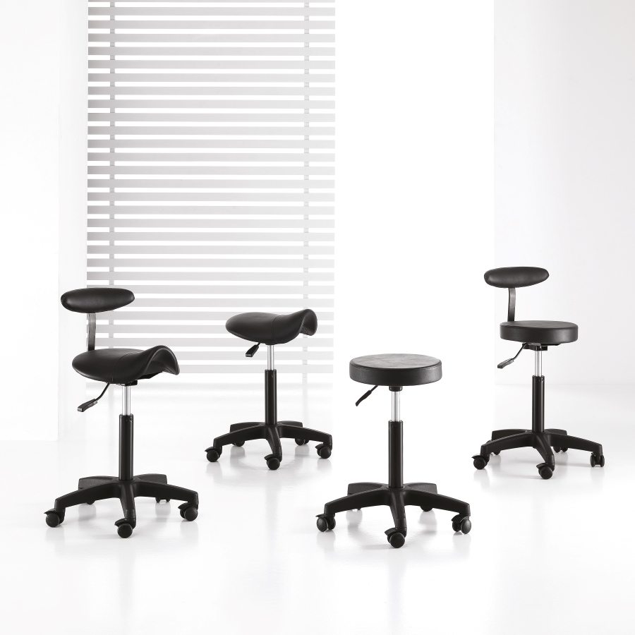 FRIZERSKA STOLICA SEDLO S NASLONOM CRNA