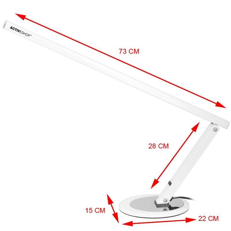 STOLNA LAMPA LED SLIM BIJELA