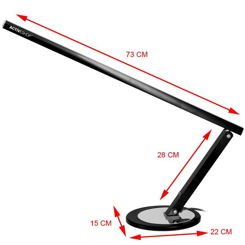 STOLNA LAMPA LED SLIM CRNA