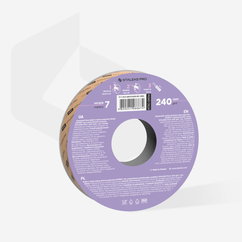 STALEKS EXPERT ZAMJENSKA RAŠPICA REFIL ROLA GRIT 240 WHITE