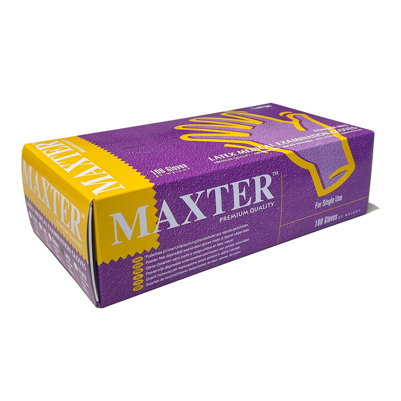 MAXTER RUKAVICE LATEX BEZ PUDERA 100kom