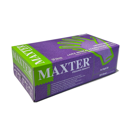 MAXTER RUKAVICE LATEX S PUDEROM 100kom