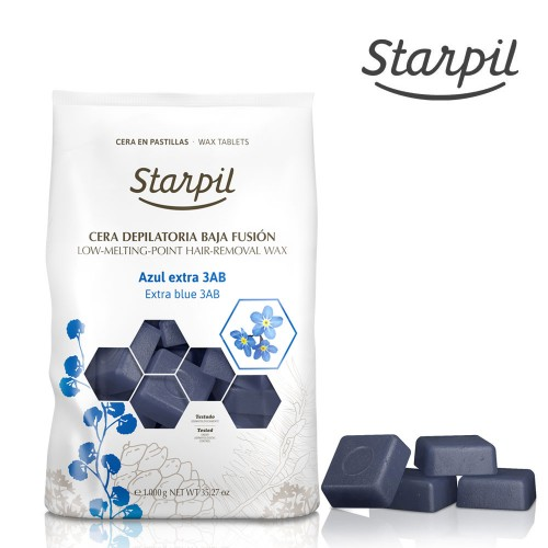 STARPIL TOPLI VOSAK 1KG AZULEN PLAVI EXTRA 3AB PLOČICE