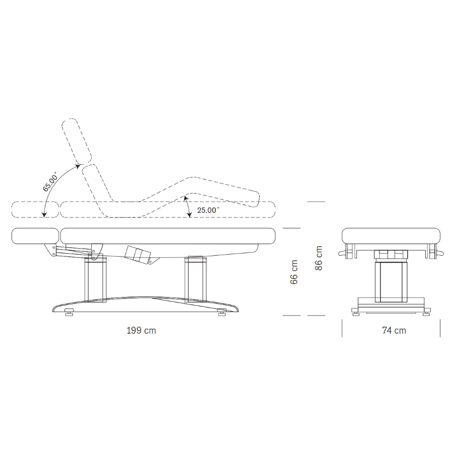 OCEAN WOOD SPA MASAŽNI LEŽAJ - 4 MOTORA