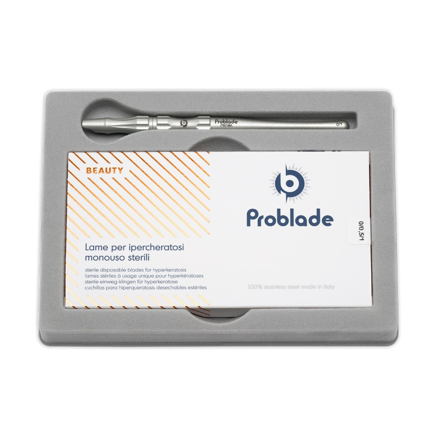 PROBLADE SET ŽILETA 0/0,5/1 S ALUMINIJSKIM DRŽAČEM (168 ŽILETA)
