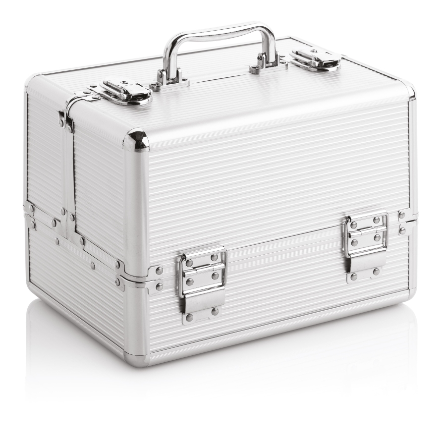 KOFER ZA PRIBOR SREBRNI MALI