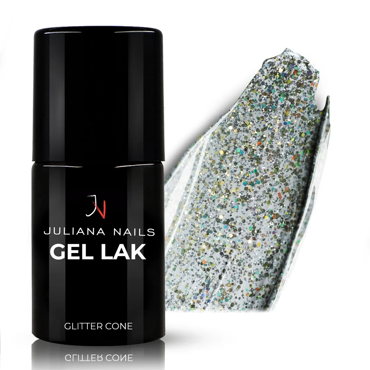 Juliana Nails Gel Lak Glitter Cone 6ml
